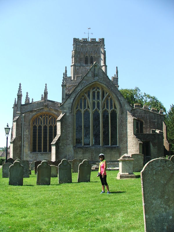 Debbie at Northleach church
